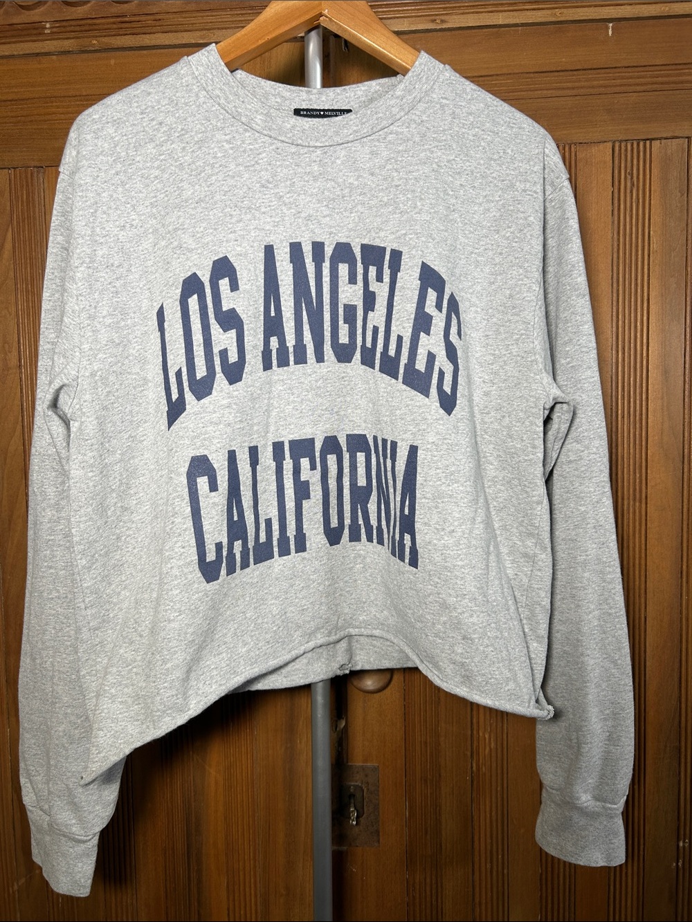Brandy Melville Los Angeles California Grey Pullover Sweatshirt No Size Shown